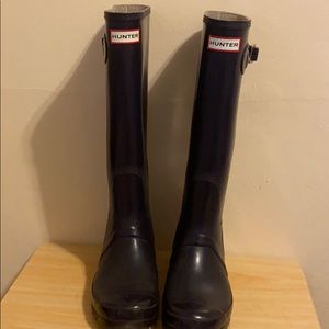 Hunter Rain Boots - Dark Purple